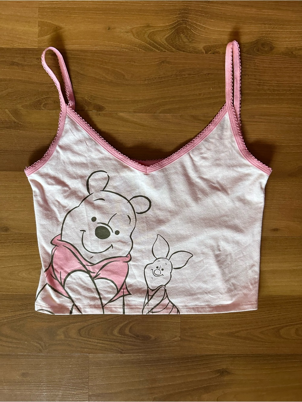 Disney Pink Winnie the Pooh & Piglet Graphic Tank Top